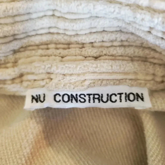 NU Construction Tan Mixed Corduroy Pullover Size Small - Picture 5 of 5